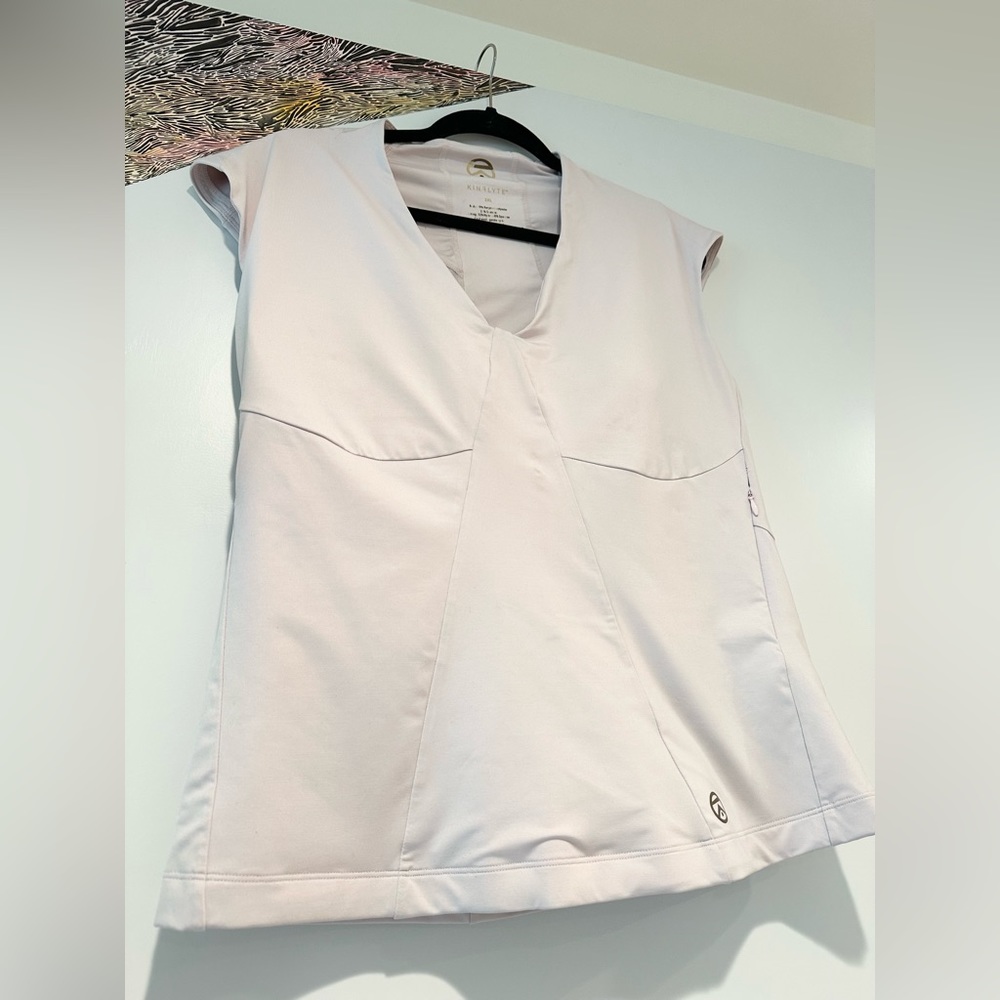 KINFLYTE UNITY ZIP TOP - MAX SUPPORT blush 2XL tank cap sleeves